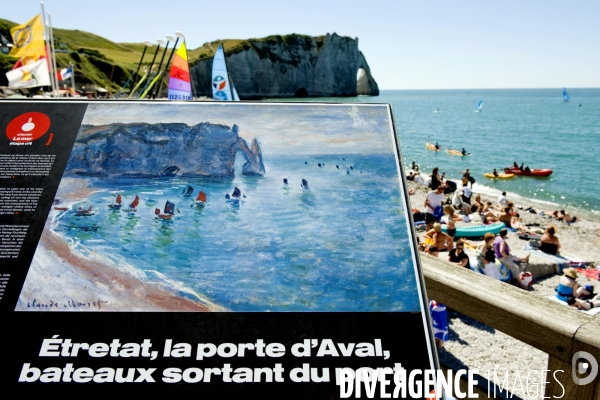 Des villes.Etretat et les peintres impressionnistes