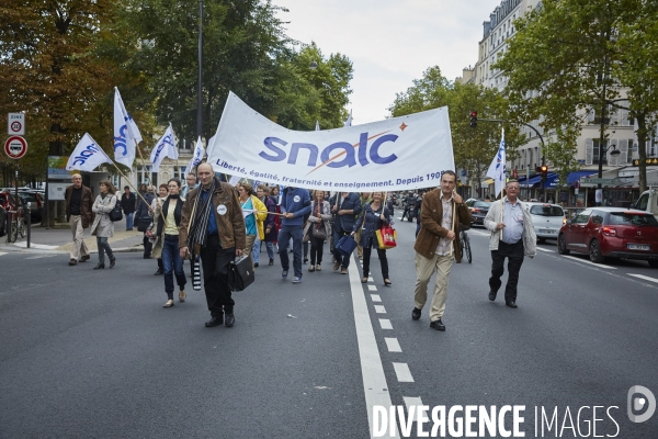 Manif enseignants contre la réforme du collège