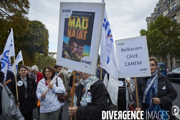 Manif enseignants contre la réforme du collège