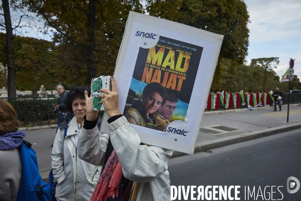 Manif enseignants contre la réforme du collège