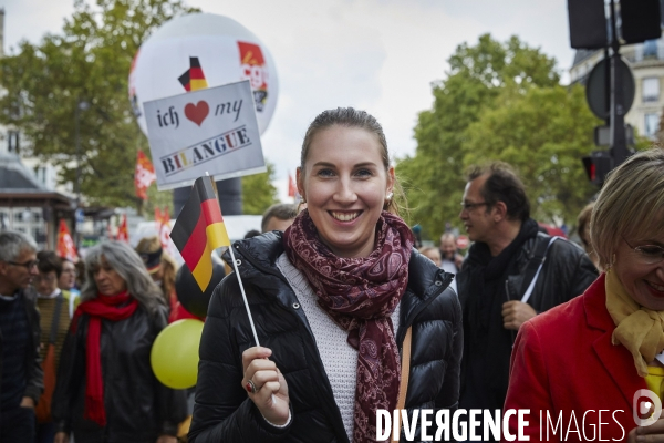 Manif enseignants contre la réforme du collège