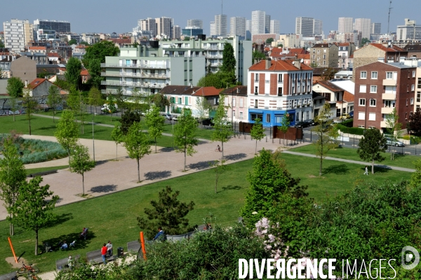 Des villes.Le parc departemental des Cormailles aIvry sur Seine
