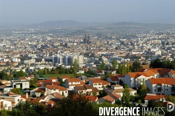 Des villes.Clermont Ferrand.Vue sur la ville