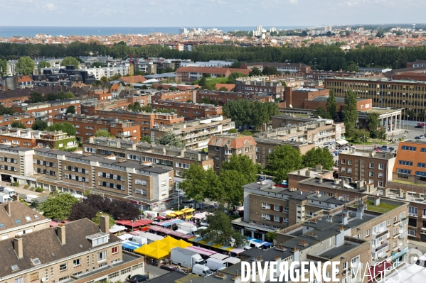 Des villes.Dunkerque.Vue aerienne