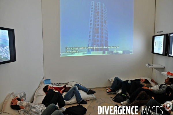 Des villes.Paris.Exposition Grand Paris a la Cite de l architecture et du Patrimoine