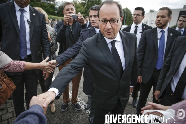 François Hollande et Manuel Valls en Haute-Saône