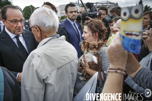 François Hollande et Manuel Valls en Haute-Saône