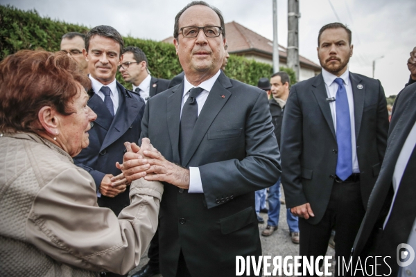 François Hollande et Manuel Valls en Haute-Saône