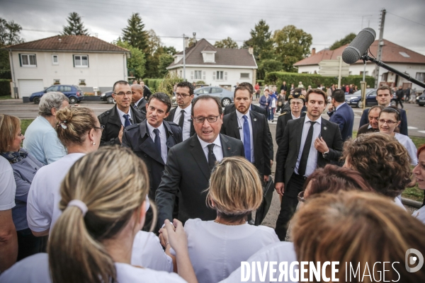 François Hollande et Manuel Valls en Haute-Saône