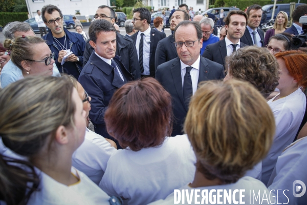 François Hollande et Manuel Valls en Haute-Saône