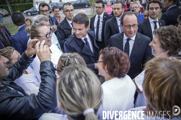 François Hollande et Manuel Valls en Haute-Saône