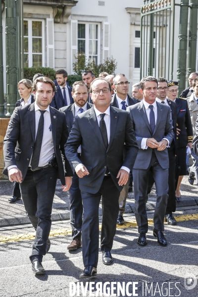 François Hollande et Manuel Valls en Haute-Saône