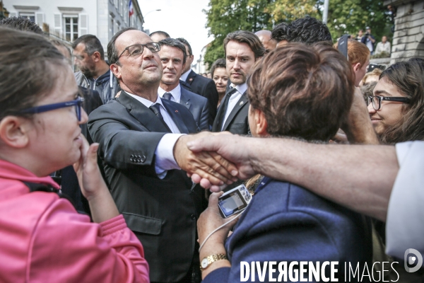 François Hollande et Manuel Valls en Haute-Saône