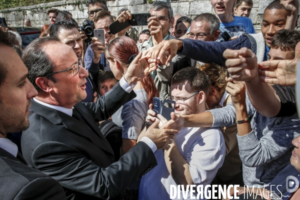 François Hollande et Manuel Valls en Haute-Saône