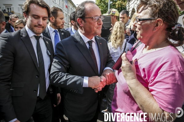 François Hollande et Manuel Valls en Haute-Saône