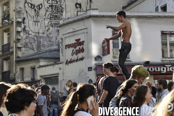 Techno Parade à Paris.