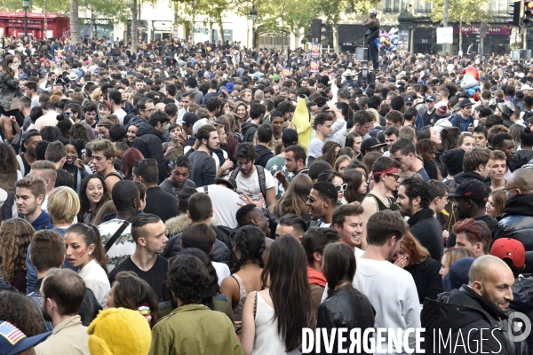 Techno Parade à Paris.