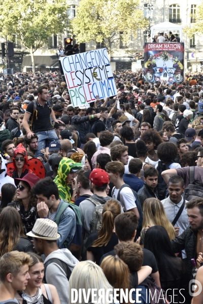 Techno Parade à Paris.