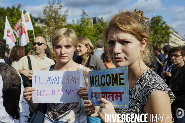 Manifestation en faveur des migrants