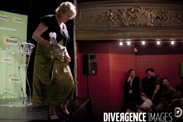 Paris : Meeting d Europe Ecologie les Verts