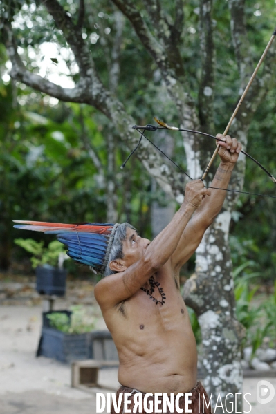 BRESIL Amazonie : Peuple MUNDURUCU du rio Tapajos