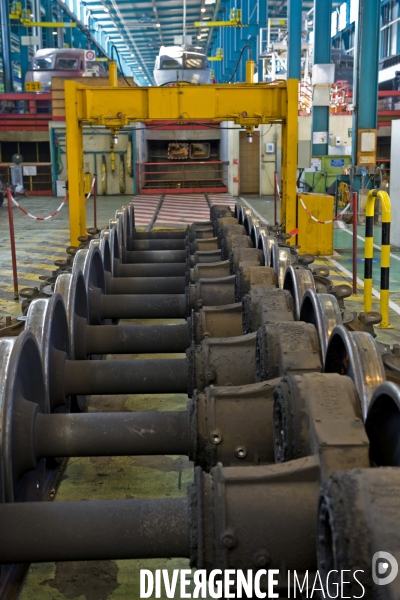 Le Technicentre SNCF Le Landy.Site de maintenance des rames TGV nord,TER,Thalys,Eurostar,Corail