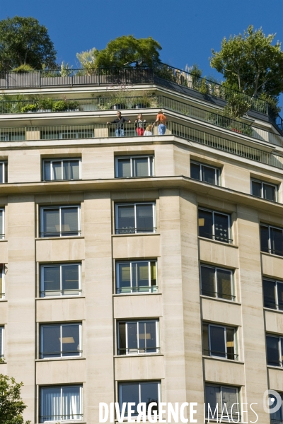 Illustration Septembre2015.Paris.Terrasse arboree