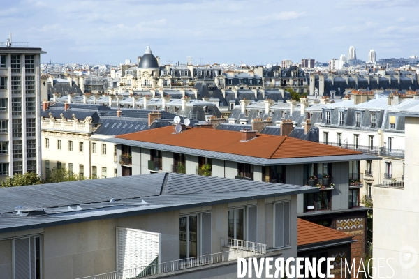 Illustration Septembre2015.Paris.Les toits de Paris
