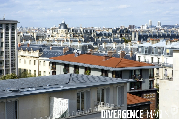 Illustration Septembre2015.Paris.Les toits de Paris
