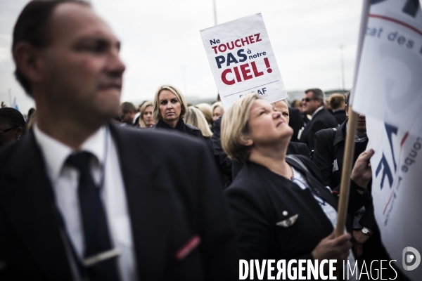 Manifestation des salaries d Air France