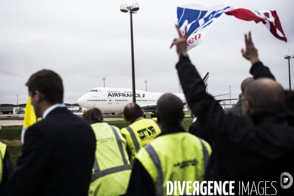 Manifestation des salaries d Air France