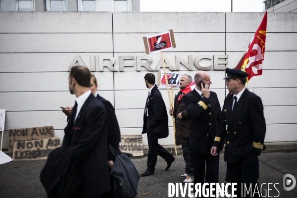 Manifestation des salaries d Air France