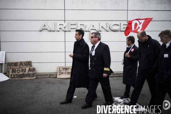 Manifestation des salaries d Air France