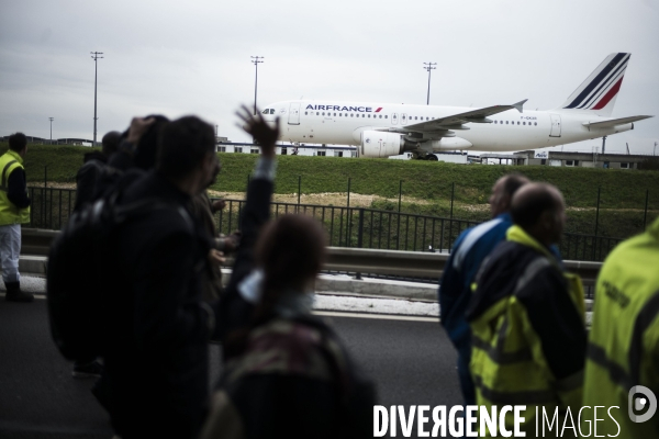 Manifestation des salaries d Air France