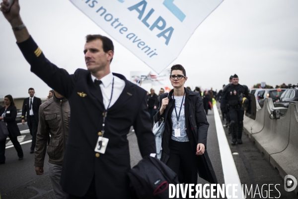 Manifestation des salaries d Air France