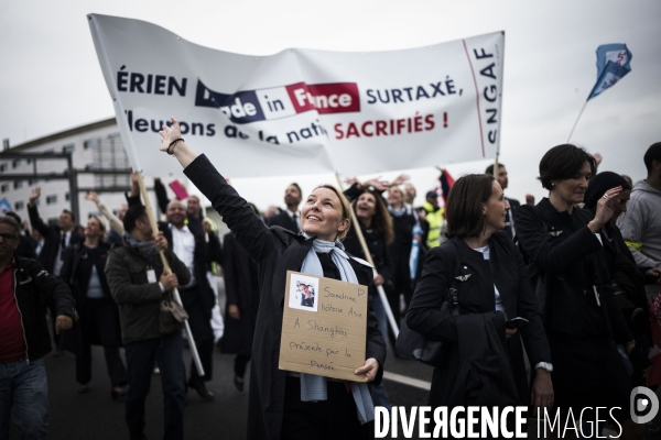 Manifestation des salaries d Air France