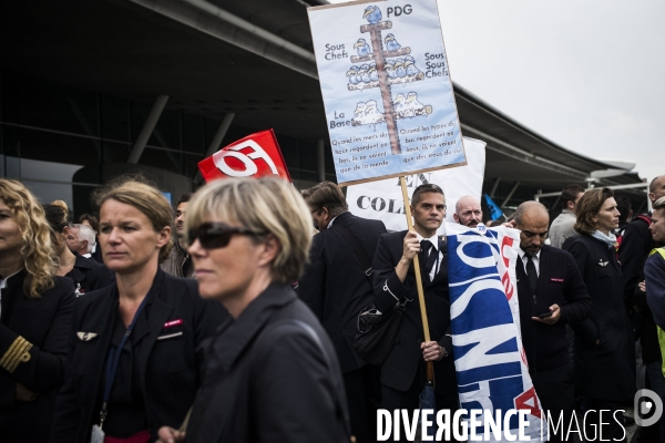 Manifestation des salaries d Air France