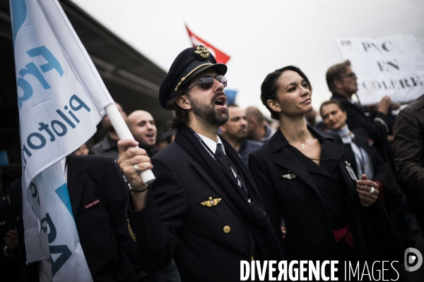 Manifestation des salaries d Air France