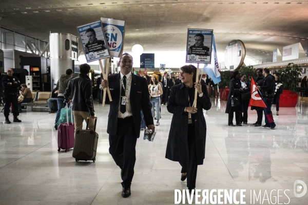 Manifestation des salaries d Air France