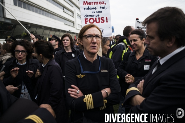 Manifestation des salaries d Air France