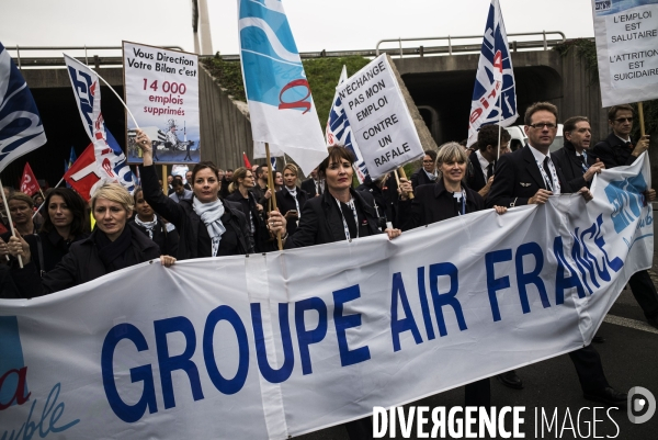 Manifestation des salaries d Air France