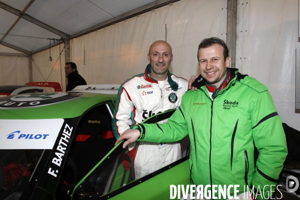 Olivier Panis et Fabien Barthez.