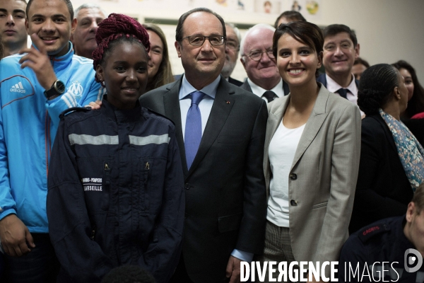 Hollande dans un lycée Pro à Marseille