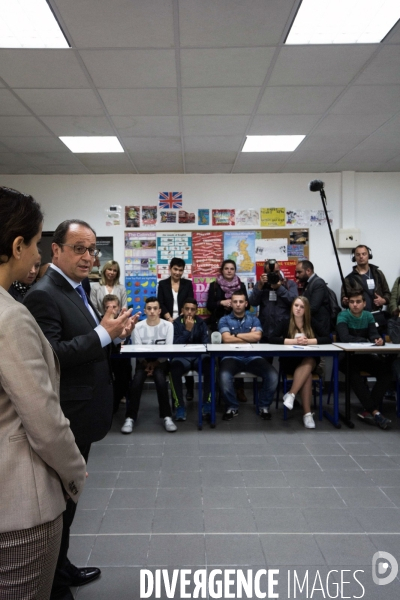 Hollande dans un lycée Pro à Marseille