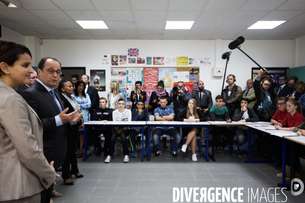 Hollande dans un lycée Pro à Marseille