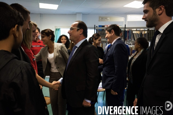 Hollande dans un lycée Pro à Marseille