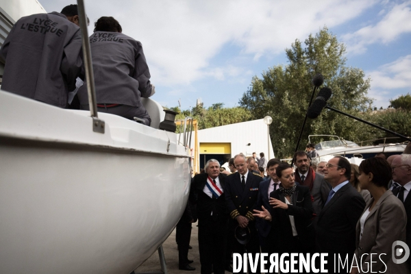 Hollande dans un lycée Pro à Marseille