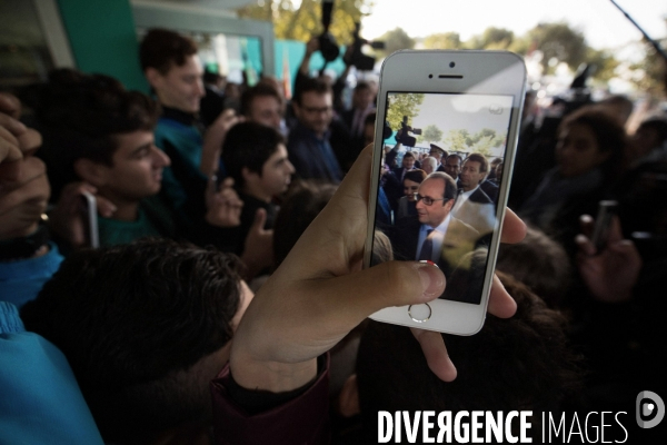 Hollande dans un lycée Pro à Marseille