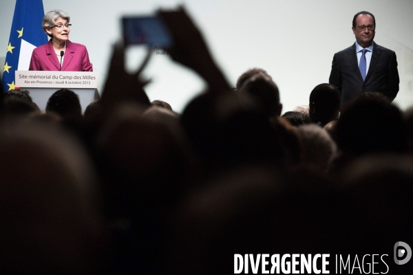 Hollande au Mémorial du camp des Milles