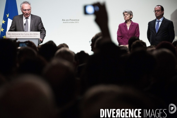 Hollande au Mémorial du camp des Milles